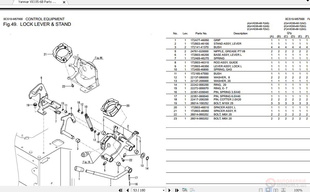 yanmar 4tne88 parts manual